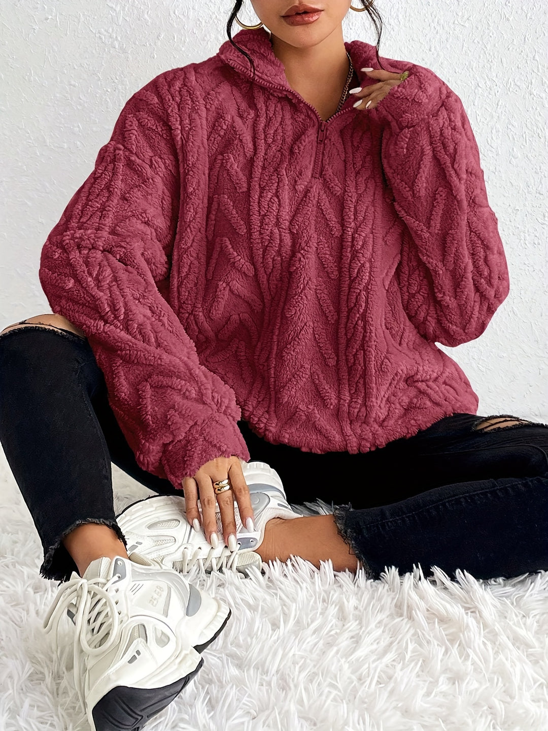 Hazel | Elegant Fleece Sweater