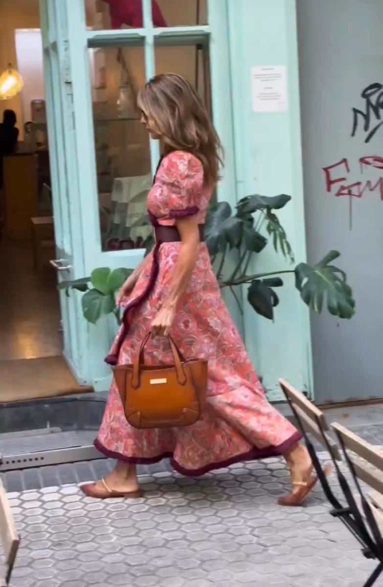 Elegant Pink Short Sleeve Maxi Dress