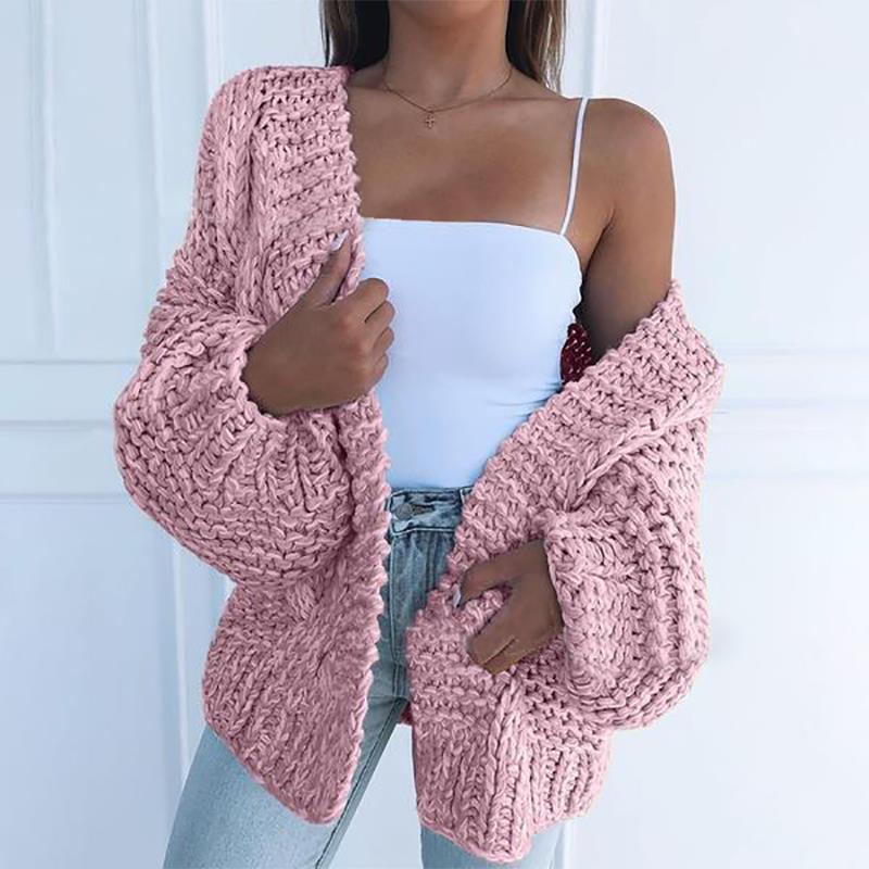 Women's Thickened Mohair Cardigan Sweater