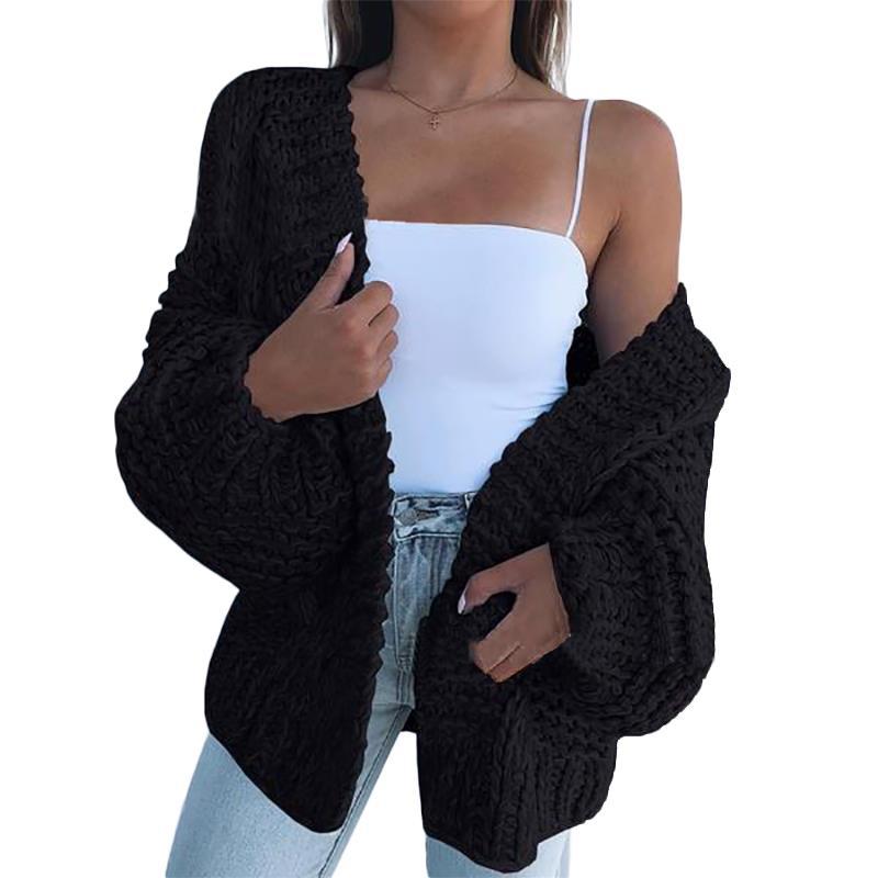 Women's Thickened Mohair Cardigan Sweater