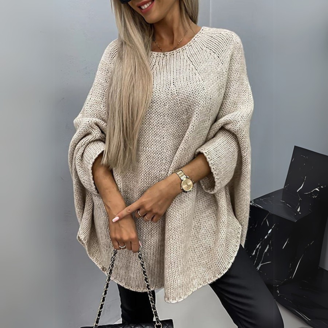 Elegant sweater for women with round neck - Isabelle