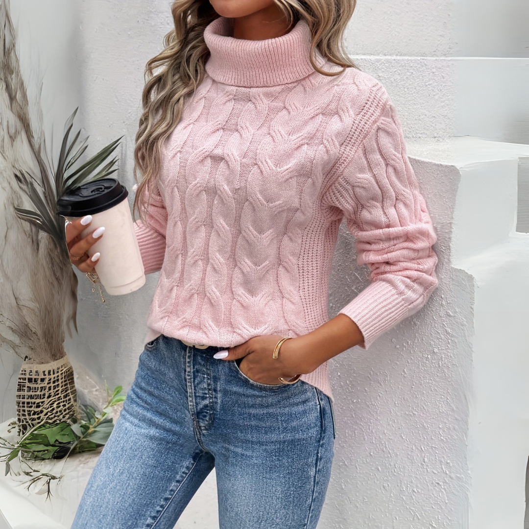 Amelia – Elegant Knit Turtleneck Sweater