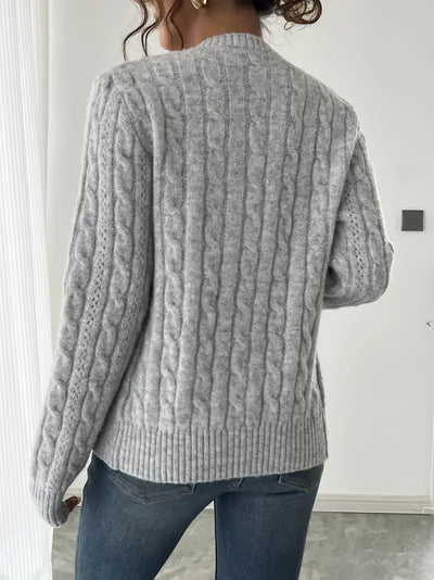 Knitted Cable Cardigan for Women's