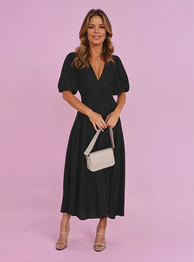 Enola™ | Puff Sleeves Dress