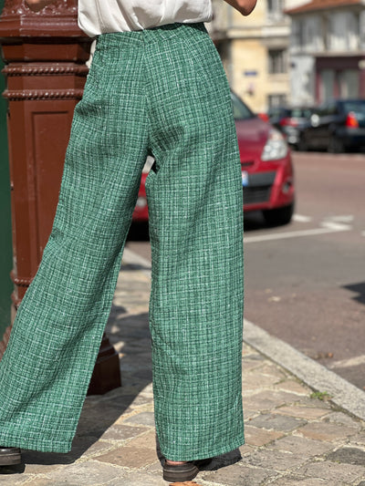 Pantalon Petulia - Tweed Vert