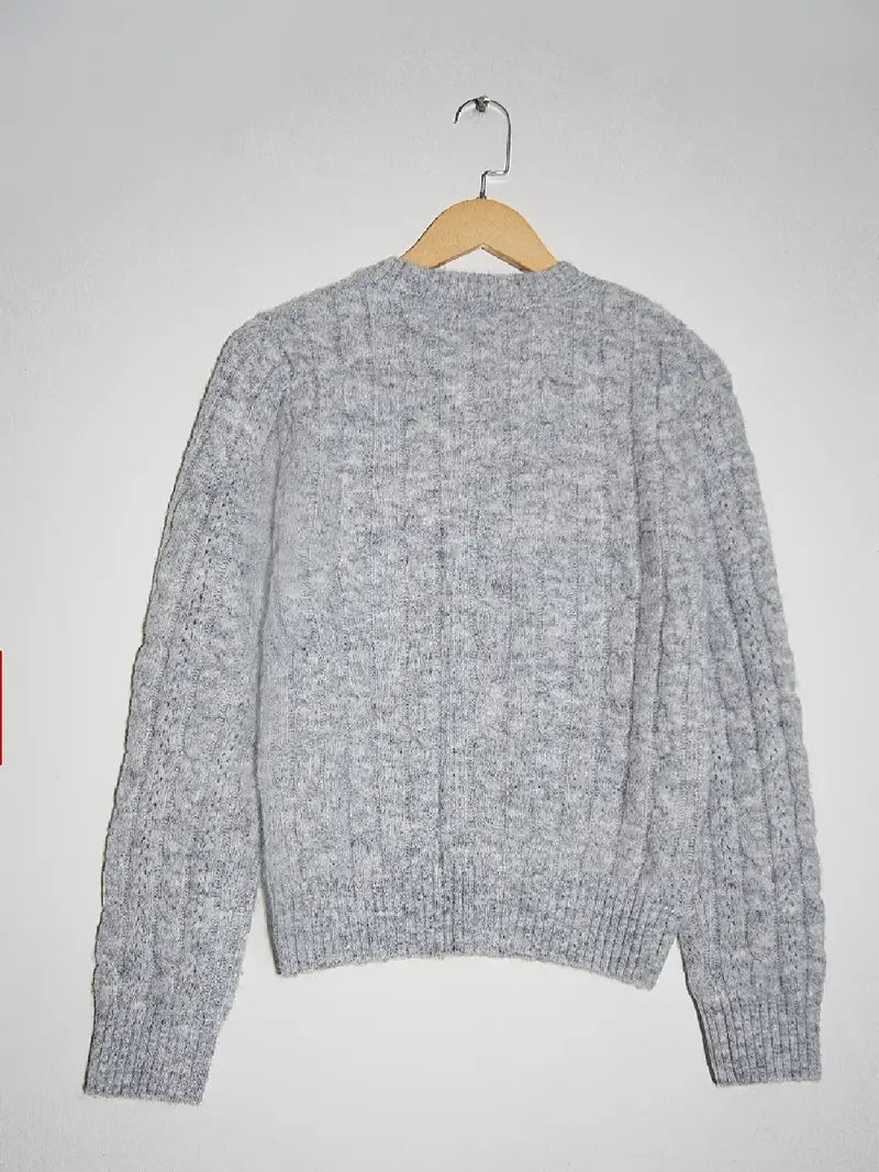 Knitted Cable Cardigan for Women's