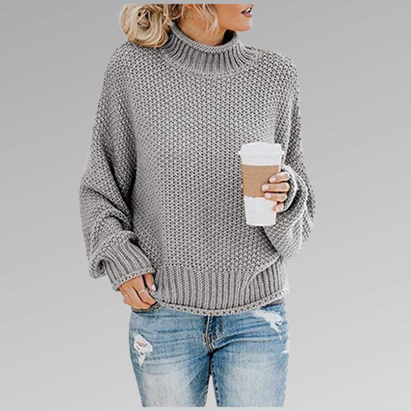 WHITE - CLASSIC KNITTED SWEATER