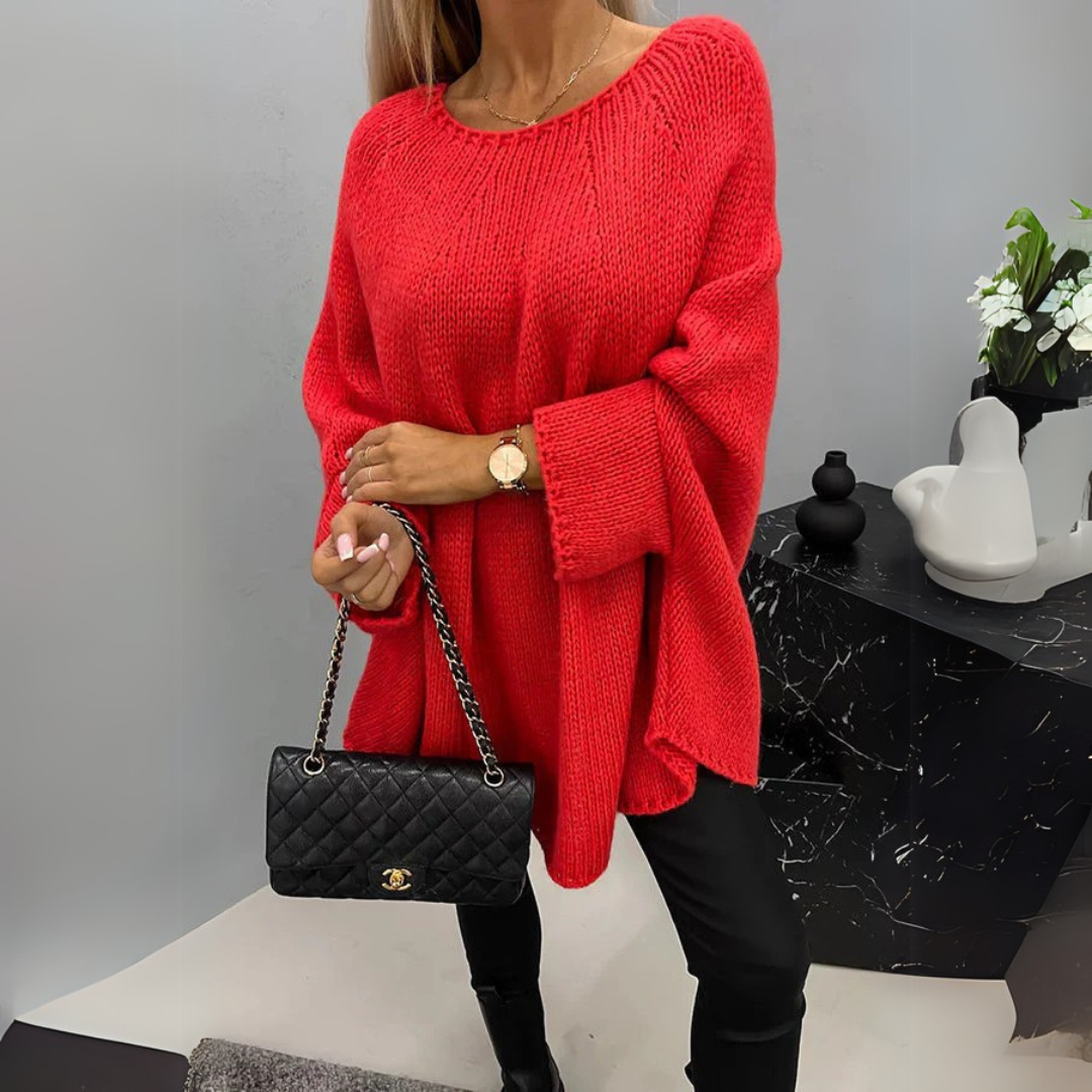 Elegant sweater for women with round neck - Isabelle