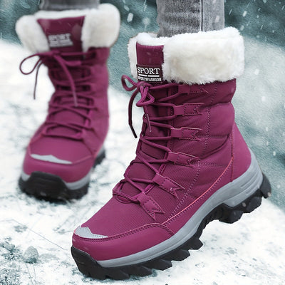 Maya - Waterproof Insulated Snow Boots with Faux Fur