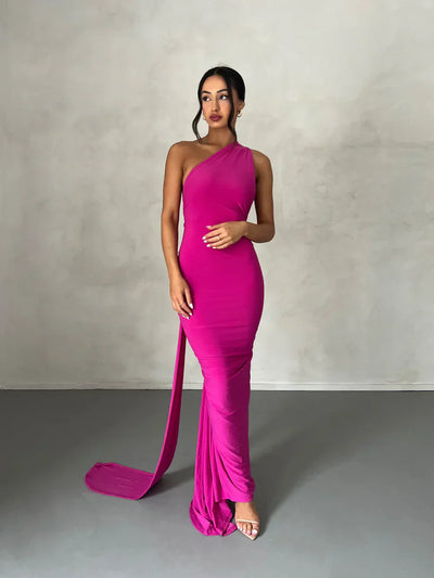 Lynessa™ | One Shoulder Cut-Out Maxi Dress