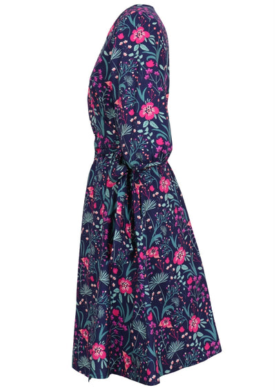 Ella Wrap Dress Dianthus