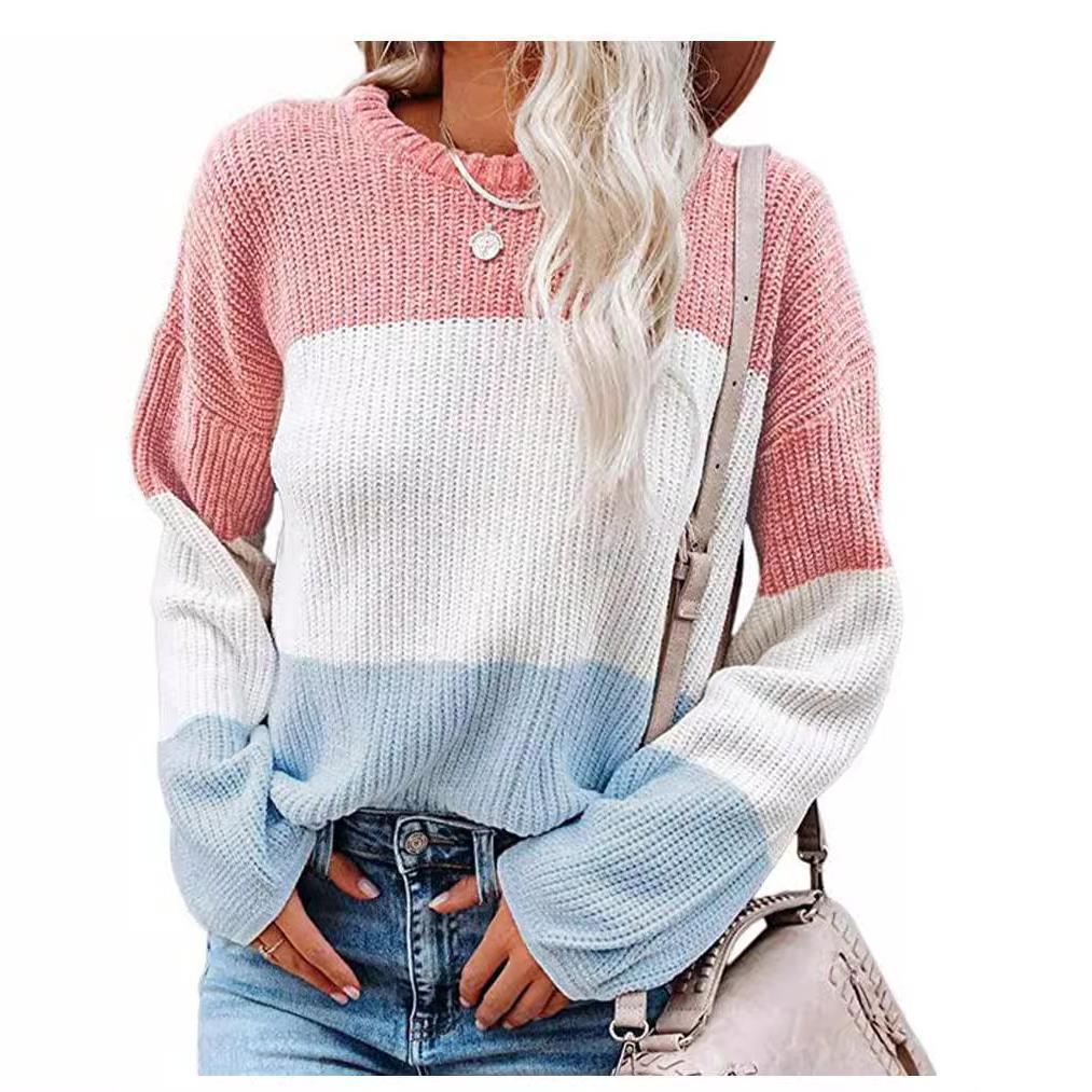 Women's Lantern Sleeve Pullover Sweater