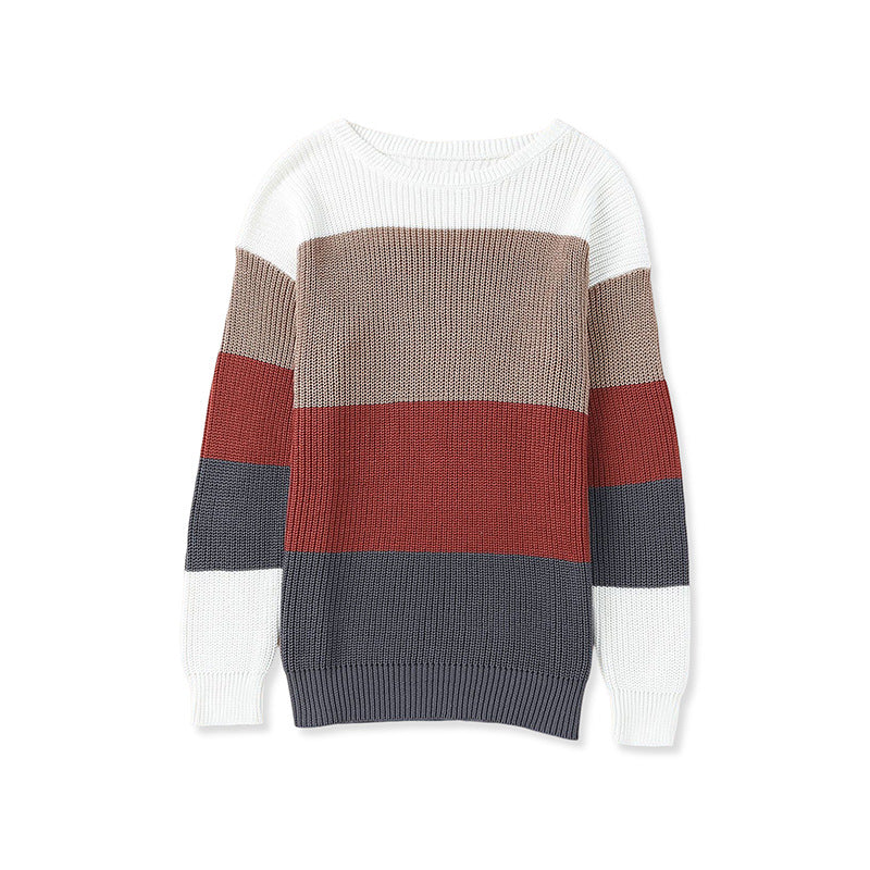 Women's Color Block Knitted Sweater