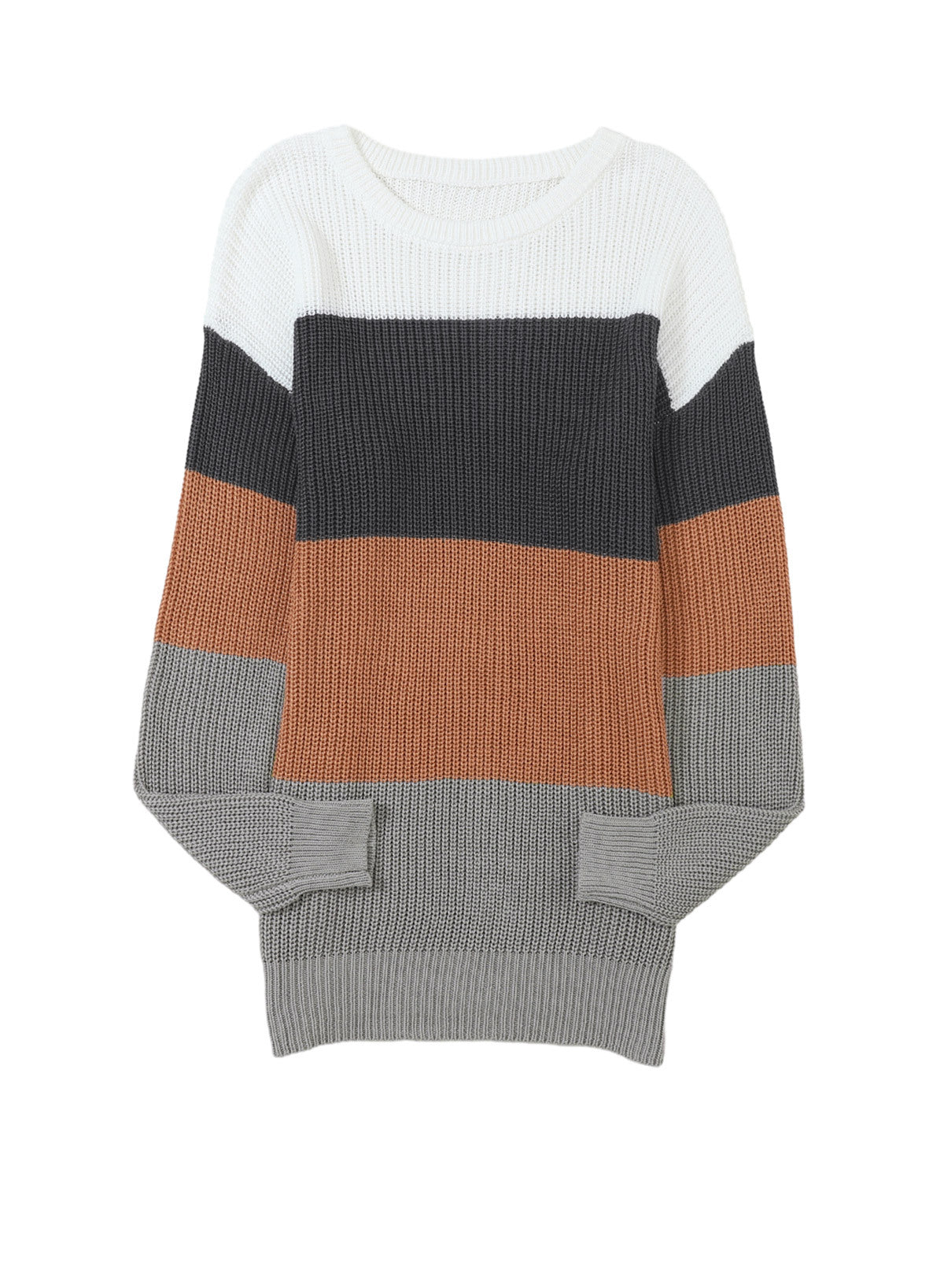 Women's Color Block Knitted Sweater