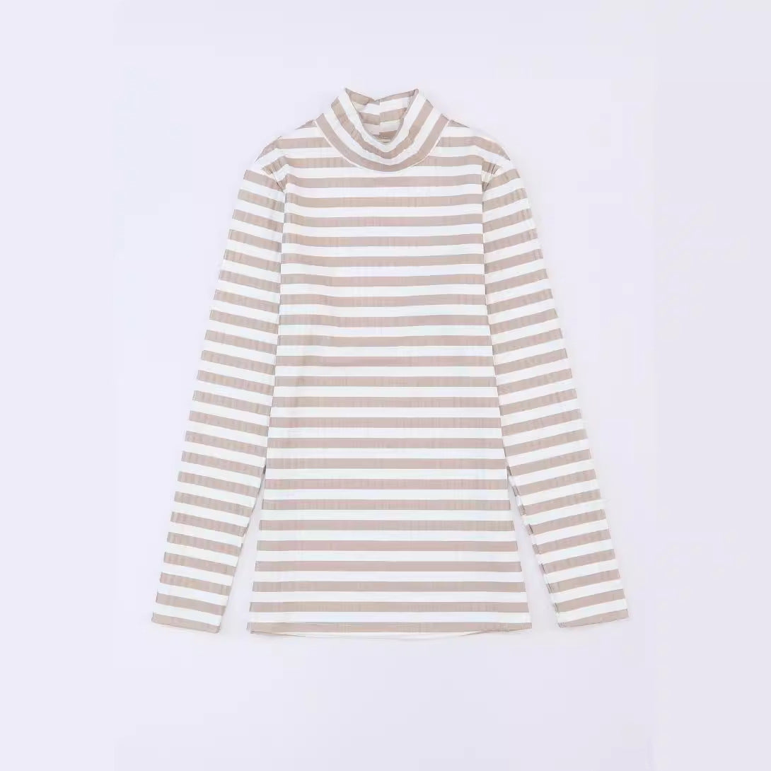 Women's Striped Knit Pullover Sweater