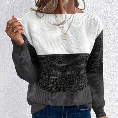 Versatile Long Sleeved Knitted Sweater