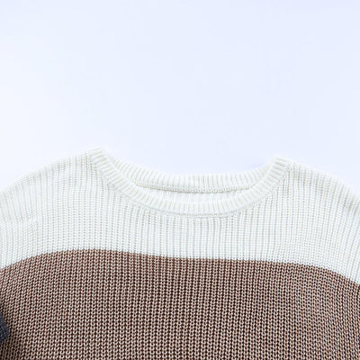 Women's Color Block Knitted Sweater