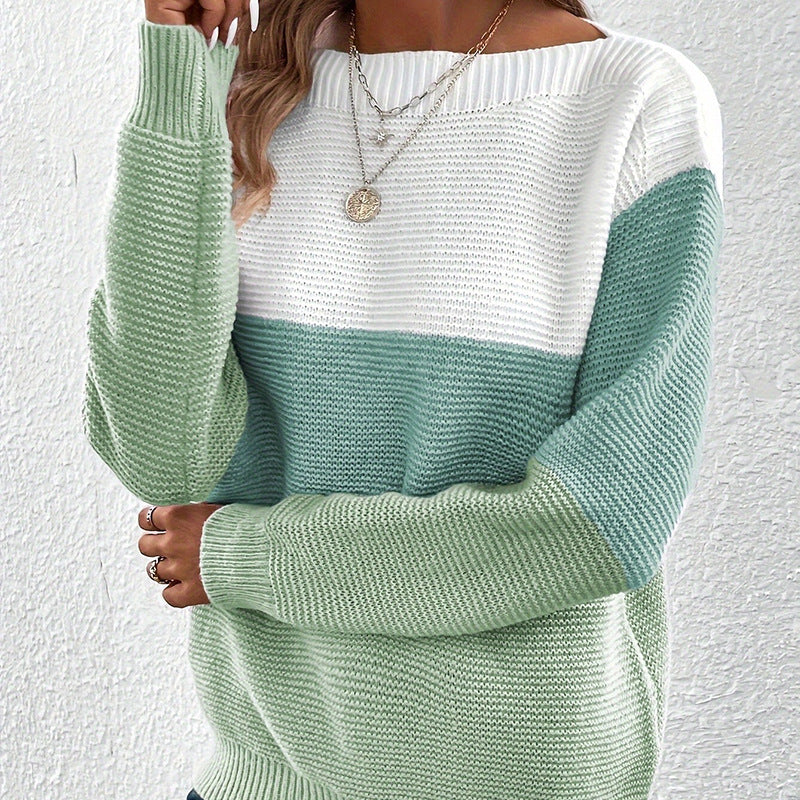 Versatile Long Sleeved Knitted Sweater