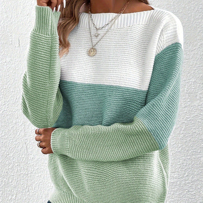 Versatile Long Sleeved Knitted Sweater