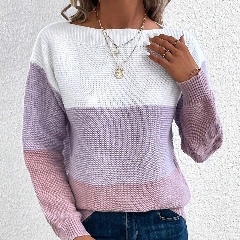 Versatile Long Sleeved Knitted Sweater