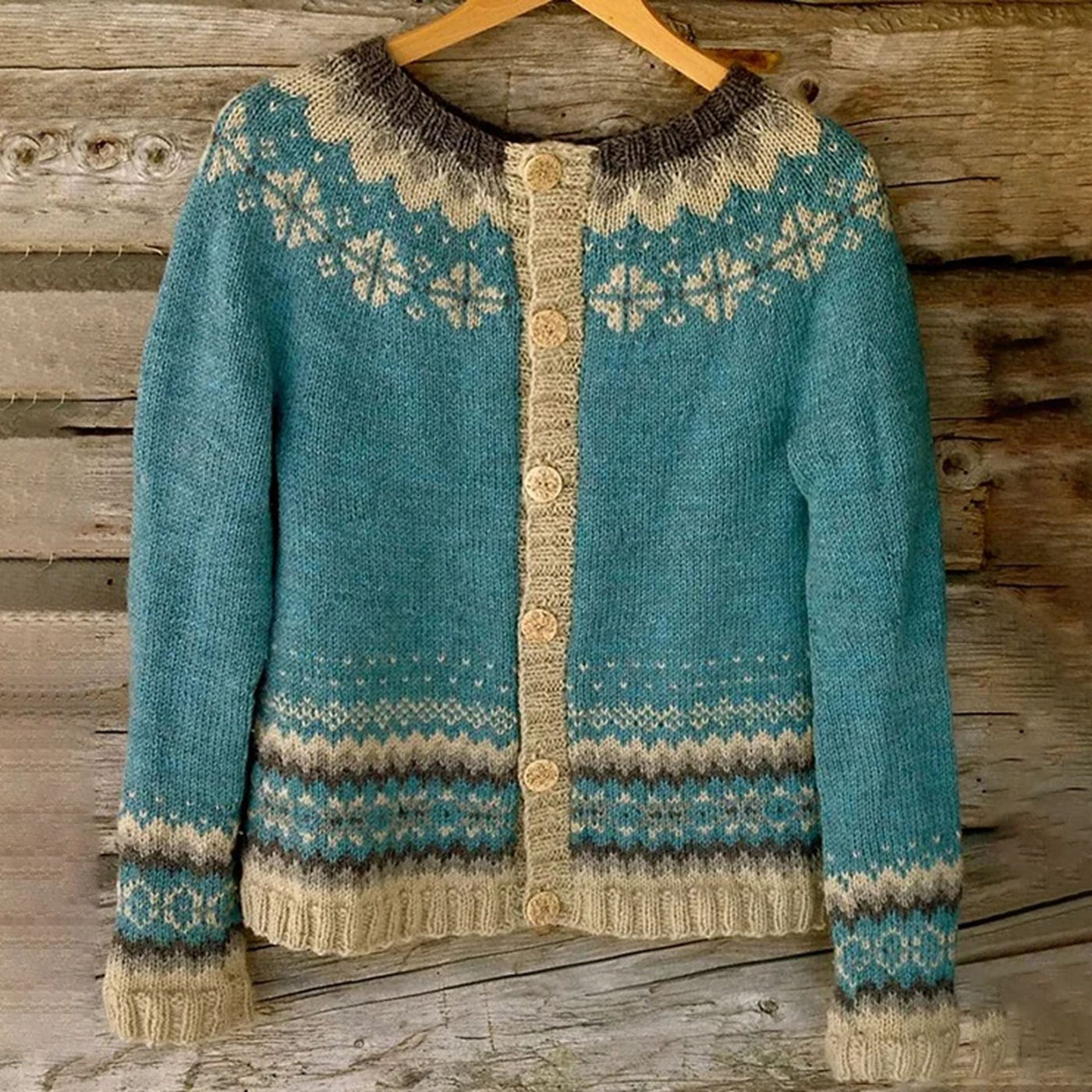 Women's Retro Knitted Sweater