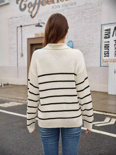 Women's Striped Pullover Sweater