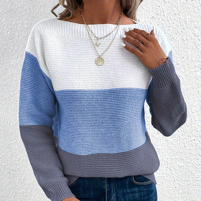 Versatile Long Sleeved Knitted Sweater