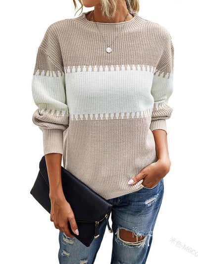 Women's Striped Pullover Sweater