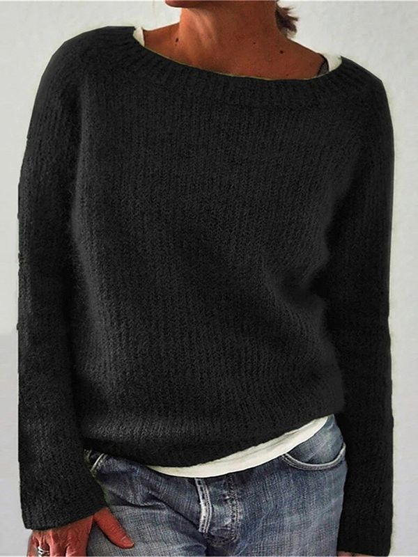 Women's Round Neck Knitted Sweater