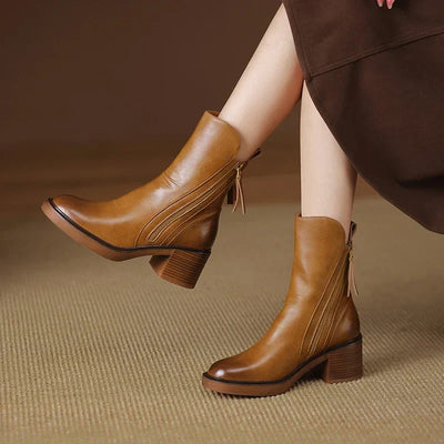 Tresa | Elegant Leather Boots for Women