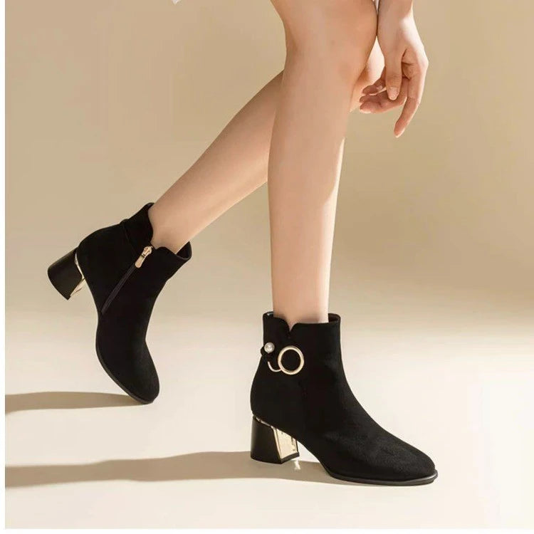 Ava Stylish Platform Ankle Boots