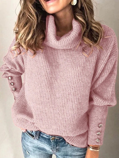 Women's Casual Mock Neck Sweater