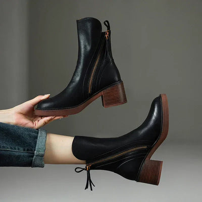 Tresa | Elegant Leather Boots for Women