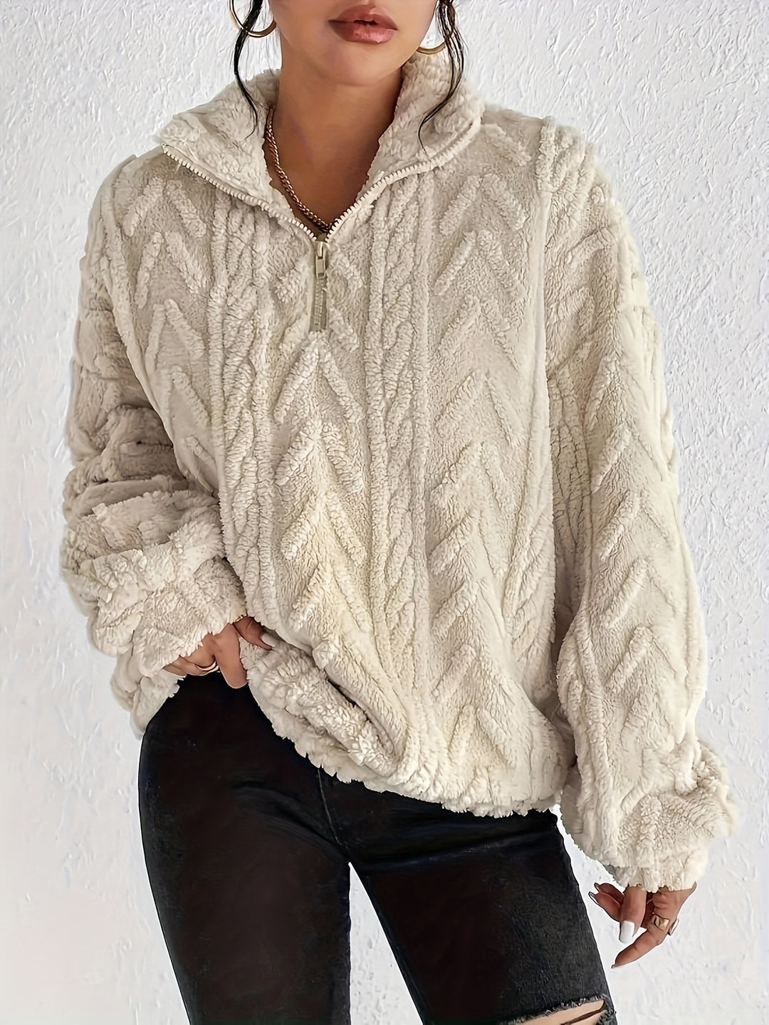 Hazel | Elegant Fleece Sweater