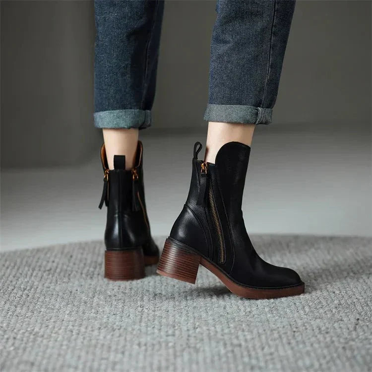 Avalance™| Harper Leather Ankle Boots