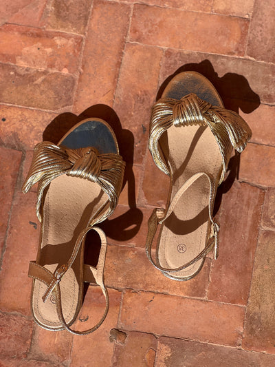 Ariane Sandals - Gold