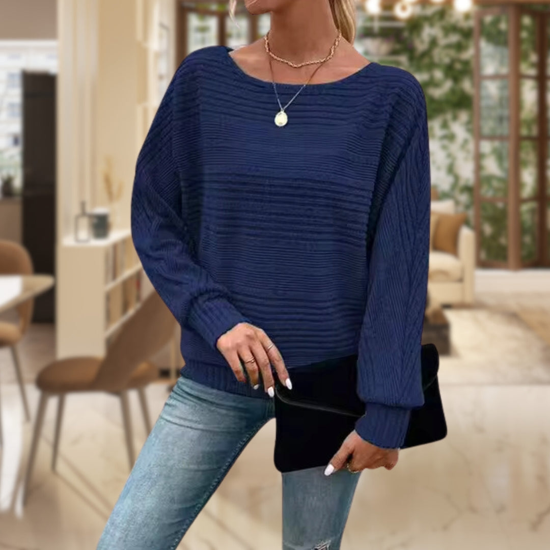 Round Neck Long Sleeve Sweater