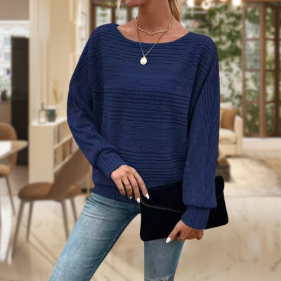 Round Neck Long Sleeve Sweater