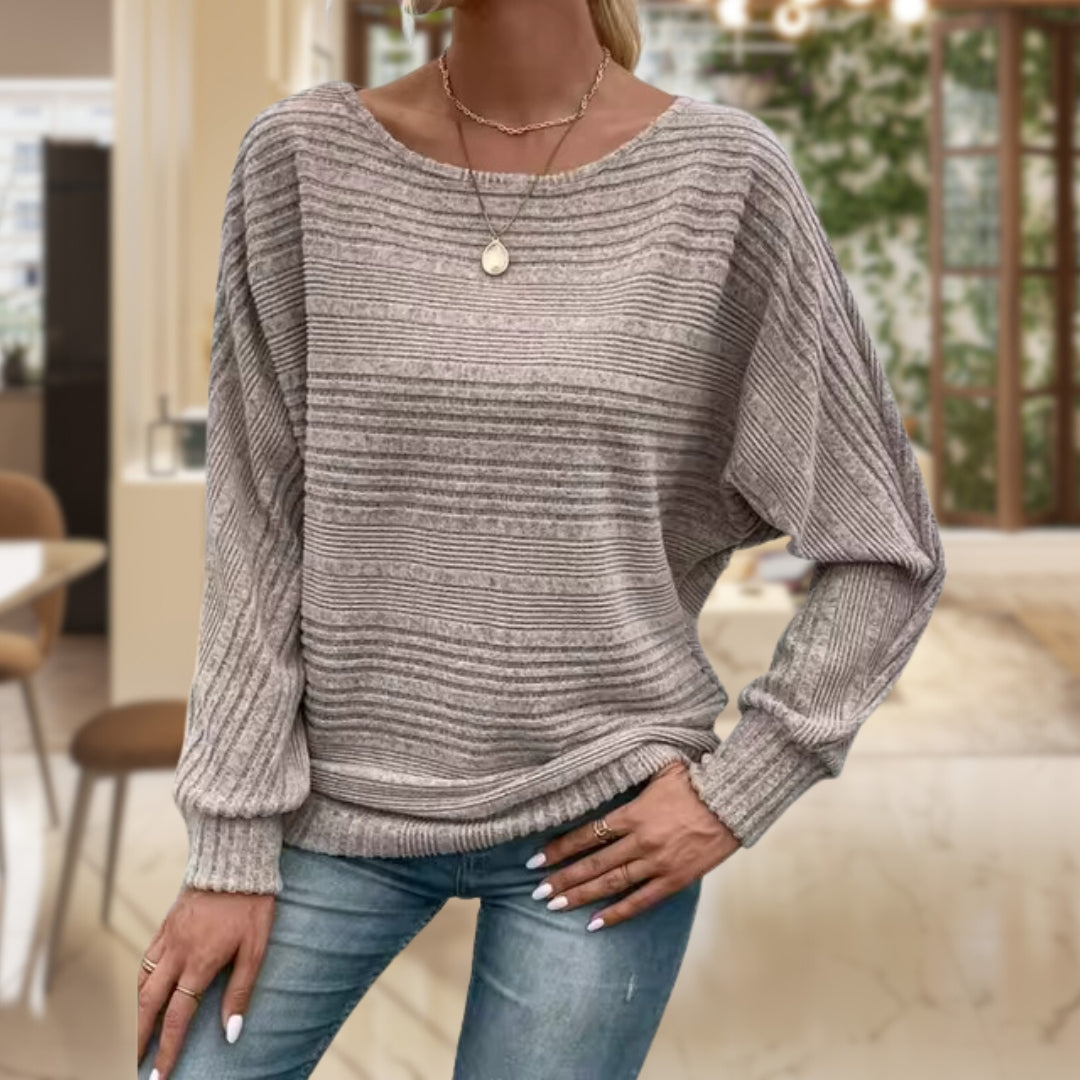 Round Neck Long Sleeve Sweater