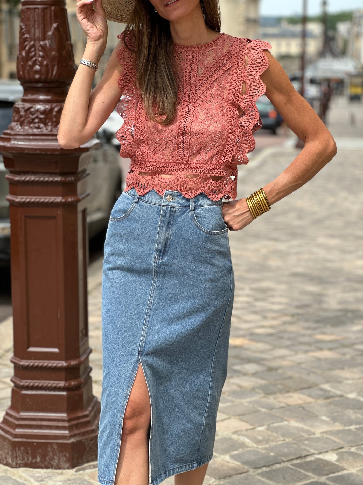 Marcelle Blouse - Terracotta