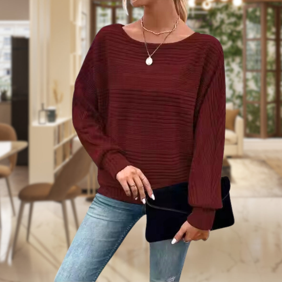 Round Neck Long Sleeve Sweater