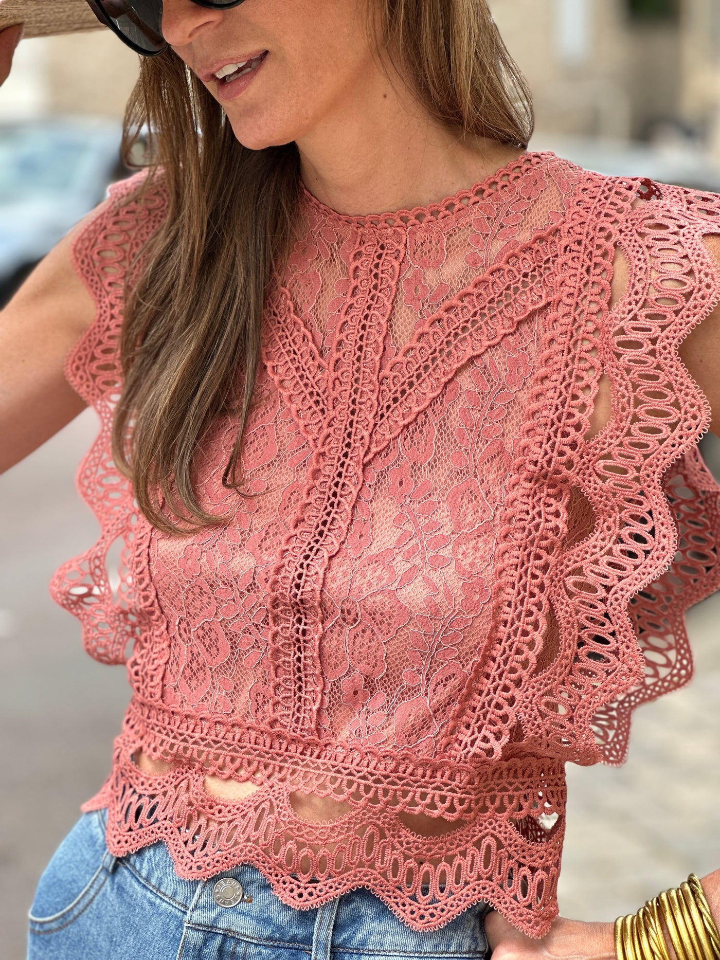 Marcelle Blouse - Terracotta