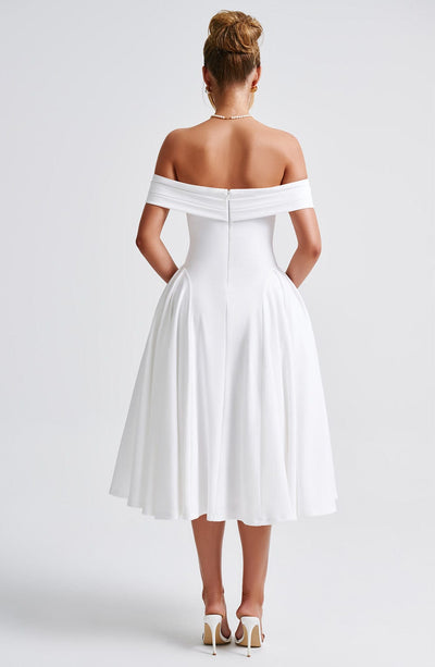 Tahlia ™ | Off-Shoulder Pleated Midi Dress