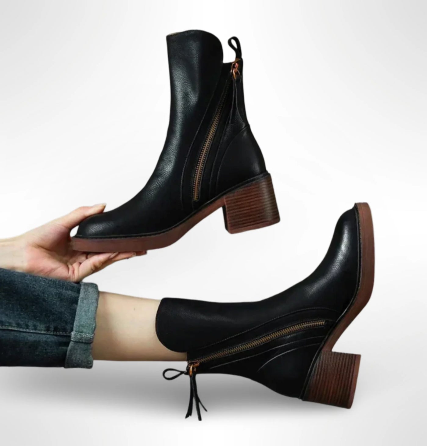 Tresa | Elegant Leather Boots for Women