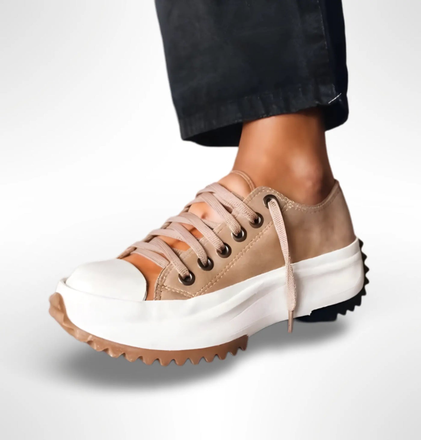 MARLEY™ | Leather platform sneakers