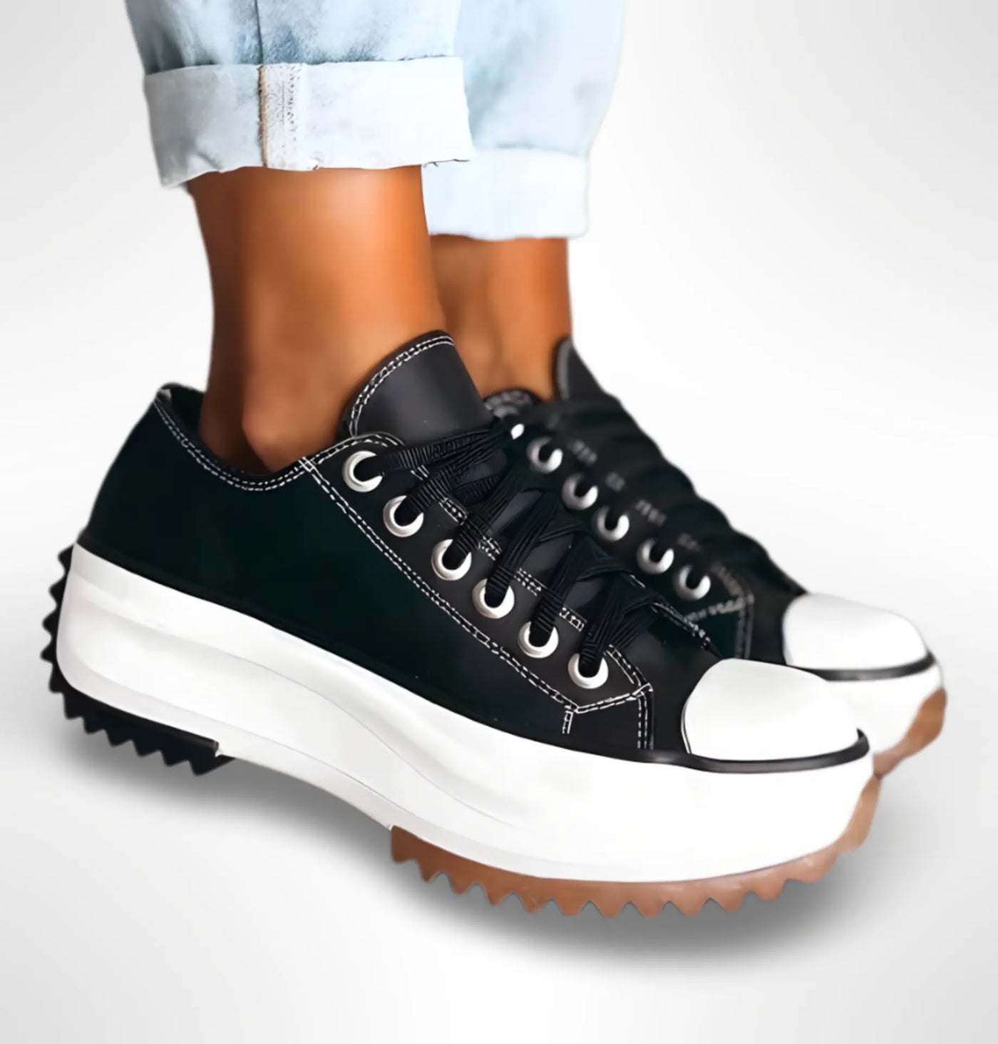 MARLEY™ | Leather platform sneakers